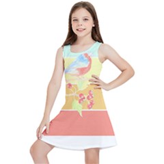 Bird Lover T- Shirtbird T- Shirt (30) Kids  Lightweight Sleeveless Dress by maxcute