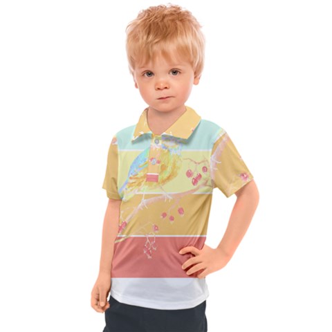 Bird Lover T- Shirtbird T- Shirt (34) Kids  Polo Tee by maxcute