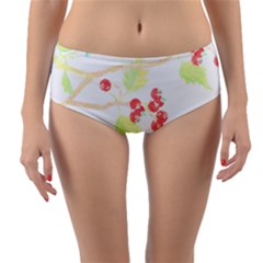 Bird Lover T- Shirtbird T- Shirt (35) Reversible Mid-waist Bikini Bottoms by maxcute