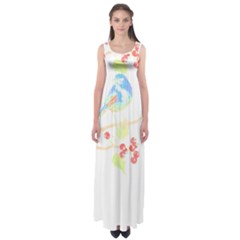 Bird Lover T- Shirtbird T- Shirt (35) Empire Waist Maxi Dress by maxcute