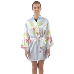 Bird Lover T- Shirtbird T- Shirt (35) Long Sleeve Satin Kimono by maxcute