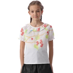 Bird Lover T- Shirtbird T- Shirt (35) Kids  Frill Chiffon Blouse by maxcute