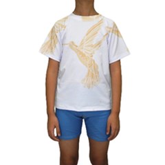 Bird Lover T- Shirtbird T- Shirt (36) Kids  Short Sleeve Swimwear by maxcute