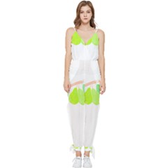 Bird Lover T- Shirtbird T- Shirt (37) Sleeveless Tie Ankle Chiffon Jumpsuit by maxcute