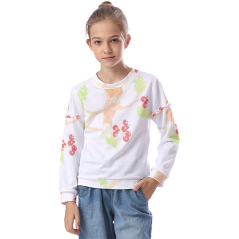 Bird Lover T- Shirtbird T- Shirt (38) Kids  Long Sleeve Tee With Frill  by maxcute