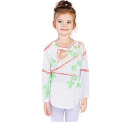 Bird Lover T- Shirtbird T- Shirt (4) Kids  Long Sleeve Tee