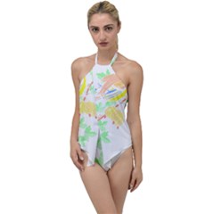 Bird Lover T- Shirtbird T- Shirt (5) Go With The Flow One Piece Swimsuit by maxcute