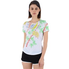 Bird Lover T- Shirtbird T- Shirt (5) Back Cut Out Sport Tee by maxcute