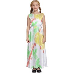 Bird Lover T- Shirtbird T- Shirt (5) Kids  Satin Sleeveless Maxi Dress by maxcute