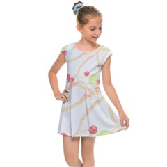 Bird Lover T- Shirtbird T- Shirt (6) Kids  Cap Sleeve Dress by maxcute