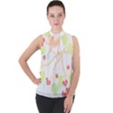 Bird Lover T- Shirtbird T- Shirt (6) Mock Neck Chiffon Sleeveless Top View1