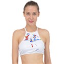 Bird Lover T- Shirtbird T- Shirt (7) Racer Front Bikini Top View1