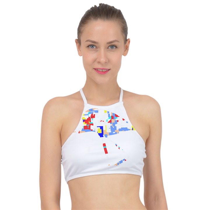 Bird Lover T- Shirtbird T- Shirt (7) Racer Front Bikini Top