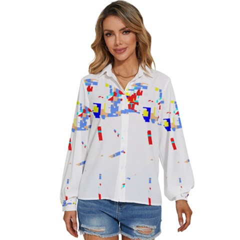 Bird Lover T- Shirtbird T- Shirt (7) Women s Long Sleeve Button Down Shirt by maxcute