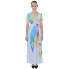 Bird Lover T- Shirtbird T- Shirt (9) High Waist Short Sleeve Maxi Dress by maxcute