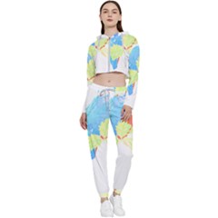 Bird Lover T- Shirtbird T- Shirt (9) Cropped Zip Up Lounge Set by maxcute