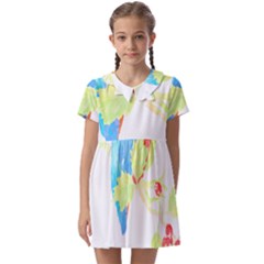 Bird Lover T- Shirtbird T- Shirt (9) Kids  Asymmetric Collar Dress by maxcute