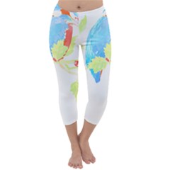 Bird Lover T- Shirtbird T- Shirt (9) Capri Winter Leggings  by maxcute