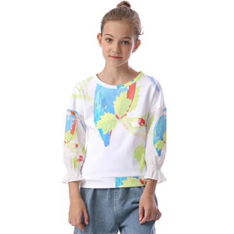 Bird Lover T- Shirtbird T- Shirt (9) Kids  Cuff Sleeve Top by maxcute