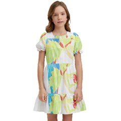 Bird Lover T- Shirtbird T- Shirt (9) Kids  Puff Sleeved Dress by maxcute