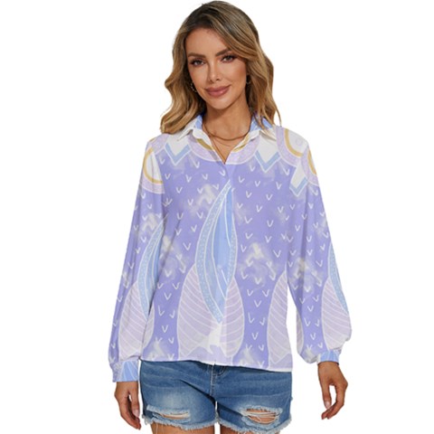 Bird Lovers T- Shirtbird T- Shirt Women s Long Sleeve Button Down Shirt by maxcute