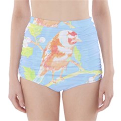 Birds Illustration T- Shirtbird T- Shirt (1) High-waisted Bikini Bottoms by maxcute