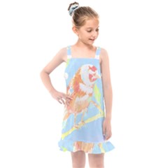 Birds Illustration T- Shirtbird T- Shirt (1) Kids  Overall Dress by maxcute