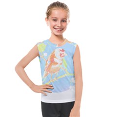 Birds Illustration T- Shirtbird T- Shirt (1) Kids  Mesh Tank Top by maxcute