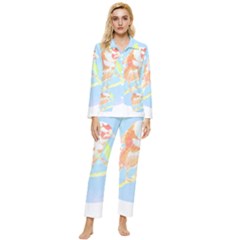 Birds Illustration T- Shirtbird T- Shirt (1) Womens  Long Sleeve Velvet Pocket Pajamas Set by maxcute