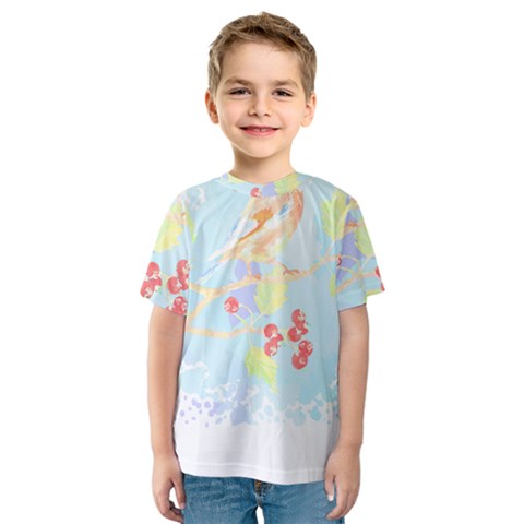 Birds Illustration T- Shirtbird T- Shirt (2) Kids  Sport Mesh Tee by maxcute