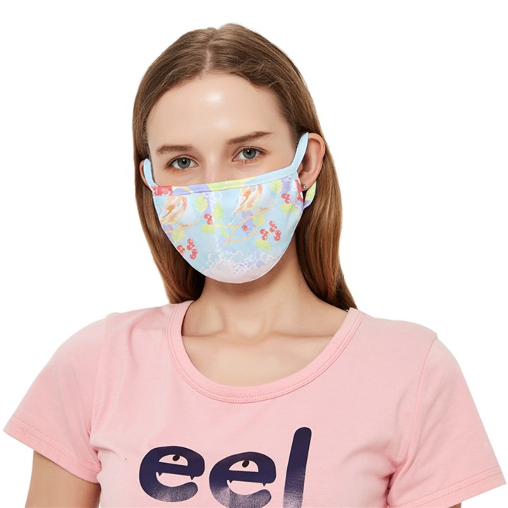 Birds Illustration T- Shirtbird T- Shirt (2) Crease Cloth Face Mask (Adult)