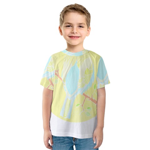 Birds Illustration T- Shirtbird T- Shirt (3) Kids  Sport Mesh Tee by maxcute