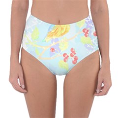 Birds Illustration T- Shirtbird T- Shirt (6) Reversible High-waist Bikini Bottoms by maxcute