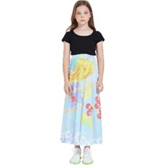 Birds Illustration T- Shirtbird T- Shirt (6) Kids  Flared Maxi Skirt by maxcute