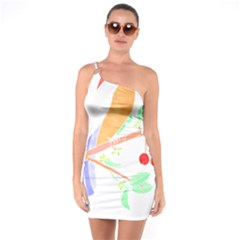 Birds Illustration T- Shirtbird T- Shirt (8) One Soulder Bodycon Dress by maxcute