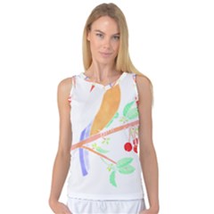 Birds Illustration T- Shirtbird T- Shirt (8) Women s Basketball Tank Top by maxcute