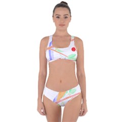 Birds Illustration T- Shirtbird T- Shirt (8) Criss Cross Bikini Set by maxcute