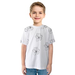 Black And White Pattern T- Shirt Black And White Pattern 11 Kids  Sport Mesh Tee