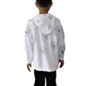 Black And White Pattern T- Shirt Black And White Pattern 11 Kids  Hooded Windbreaker View2