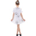 Black And White Pattern T- Shirt Black And White Pattern 11 Kids  Short Sleeve Shirt Dress View2