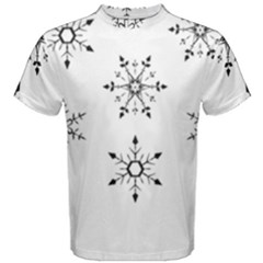 Black And White Pattern T- Shirt Black And White Pattern 12 Men s Cotton Tee by maxcute