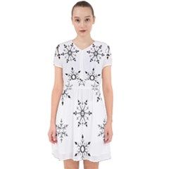 Black And White Pattern T- Shirt Black And White Pattern 12 Adorable In Chiffon Dress by maxcute