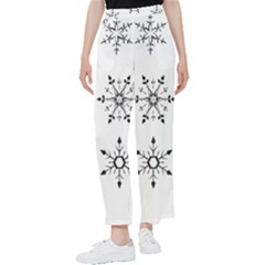 Black And White Pattern T- Shirt Black And White Pattern 12 Women s Pants  by maxcute