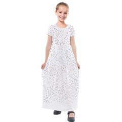 Black And White Pattern T- Shirt Black And White Pattern 14 Kids  Short Sleeve Maxi Dress by maxcute