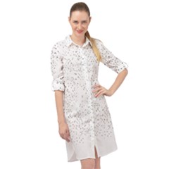 Black And White Pattern T- Shirt Black And White Pattern 14 Long Sleeve Mini Shirt Dress by maxcute