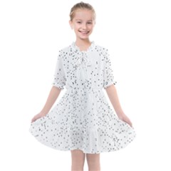 Black And White Pattern T- Shirt Black And White Pattern 14 Kids  All Frills Chiffon Dress by maxcute