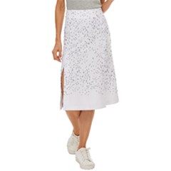 Black And White Pattern T- Shirt Black And White Pattern 14 Midi Panel Skirt by maxcute