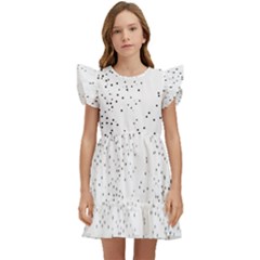 Black And White Pattern T- Shirt Black And White Pattern 14 Kids  Winged Sleeve Dress by maxcute