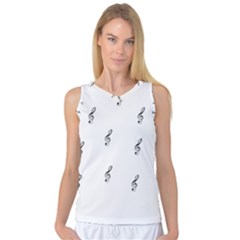 Black And White Pattern T- Shirt Black And White Pattern 7 Women s Basketball Tank Top