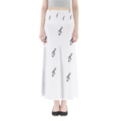 Black And White Pattern T- Shirt Black And White Pattern 7 Full Length Maxi Skirt